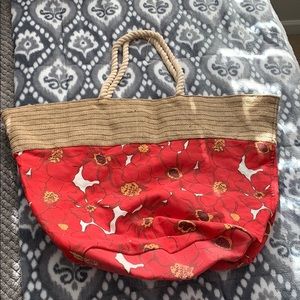 Floral Beach Tote